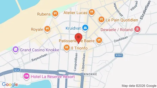 Apartments for rent i Knokke-Heist - kort over placeringen