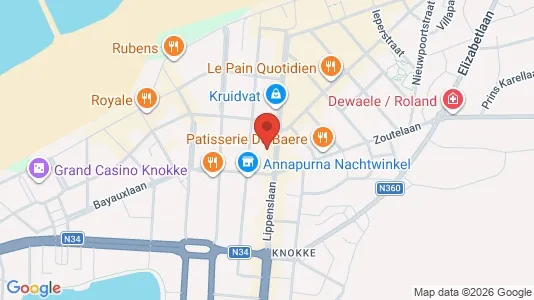 Apartments for rent i Knokke-Heist - kort over placeringen