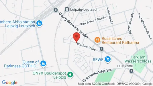 Apartments for rent i Leipzig - kort over placeringen