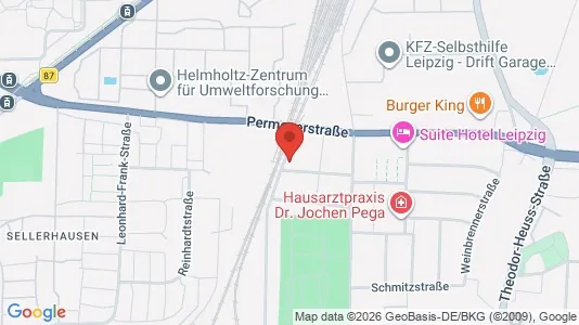 Rooms for rent i Leipzig - kort over placeringen