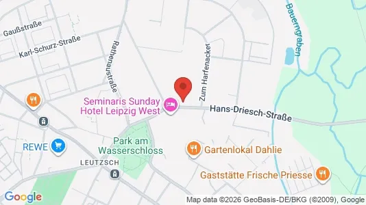 Apartments for rent i Leipzig - kort over placeringen