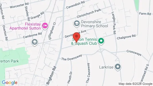 Apartments for rent i Sutton - Surrey - kort over placeringen