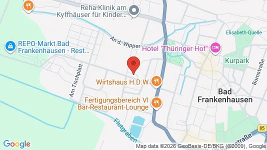 Apartments for rent i Kyffhäuserkreis - kort over placeringen
