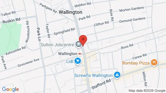 Apartments for rent i Wallington - Surrey - kort over placeringen