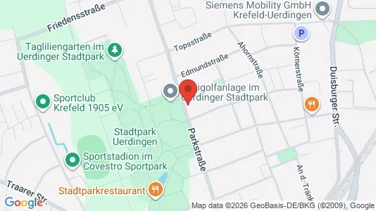 Apartments for rent i Krefeld - kort over placeringen