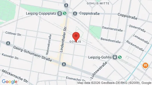 Apartments for rent i Leipzig - kort over placeringen