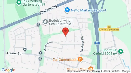 Apartments for rent i Krefeld - kort over placeringen