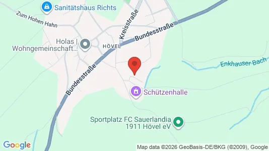 Apartments for rent i Hochsauerlandkreis - kort over placeringen