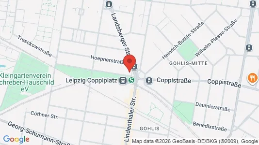 Apartments for rent i Leipzig - kort over placeringen