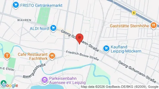 Apartments for rent i Leipzig - kort over placeringen