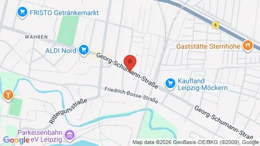 Apartments for rent i Leipzig - kort over placeringen