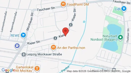 Apartments for rent i Leipzig - kort over placeringen