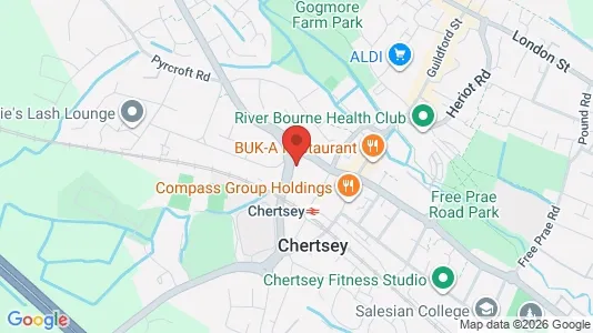 Apartments for rent i Chertsey - Surrey - kort over placeringen