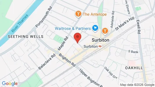 Apartments for rent i Surbiton - Surrey - kort over placeringen