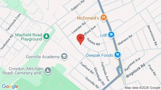 Apartments for rent i Thornton Heath - Surrey - kort over placeringen
