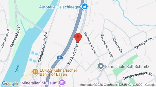 Apartments for rent i Essen - kort over placeringen