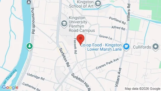 Apartments for rent i Kingston upon Thames - Surrey - kort over placeringen