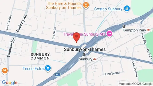 Apartments for rent i Sunbury-on-Thames - Middlesex - kort over placeringen