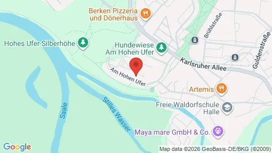 Apartments for rent i Halle (Saale) - kort over placeringen