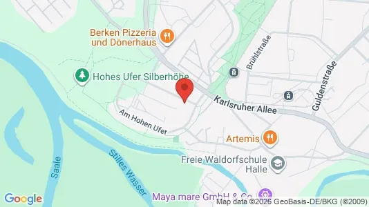 Apartments for rent i Halle (Saale) - kort over placeringen