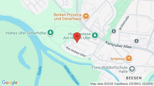 Apartments for rent i Halle (Saale) - kort over placeringen