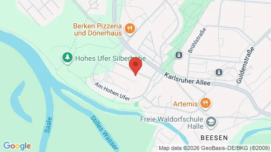 Apartments for rent i Halle (Saale) - kort over placeringen