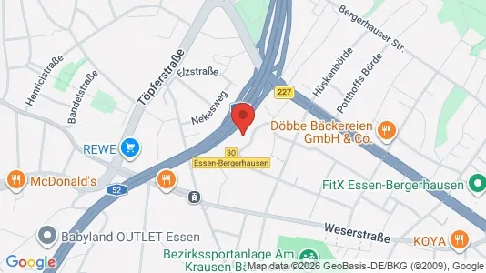 Apartments for rent i Essen - kort over placeringen