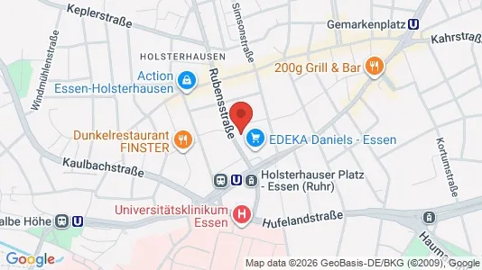 Apartments for rent i Essen - kort over placeringen