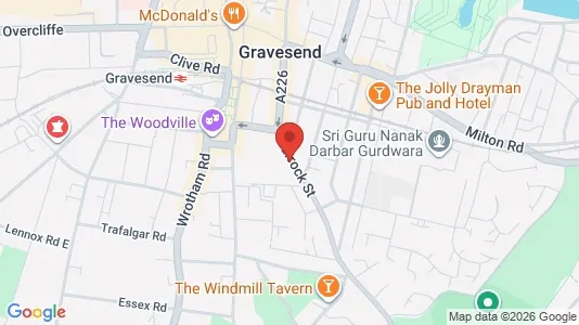 Apartments for rent i Gravesend - Kent - kort over placeringen