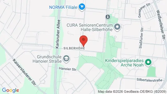 Apartments for rent i Halle (Saale) - kort over placeringen