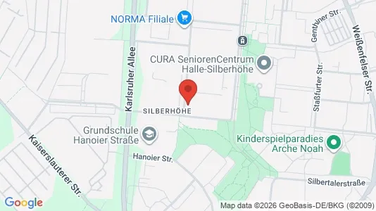 Apartments for rent i Halle (Saale) - kort over placeringen
