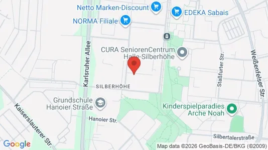 Apartments for rent i Halle (Saale) - kort over placeringen