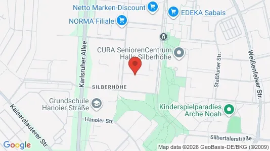 Apartments for rent i Halle (Saale) - kort over placeringen