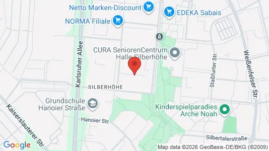 Apartments for rent i Halle (Saale) - kort over placeringen