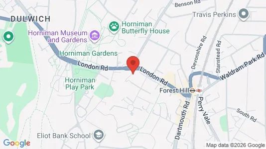 Apartments for rent i London SE23 - kort over placeringen