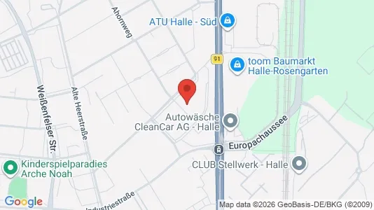 Apartments for rent i Halle (Saale) - kort over placeringen