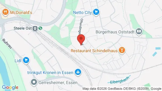 Apartments for rent i Essen - kort over placeringen
