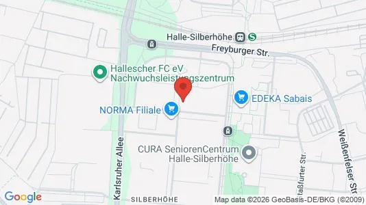 Apartments for rent i Halle (Saale) - kort over placeringen
