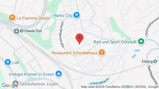 Apartments for rent i Essen - kort over placeringen