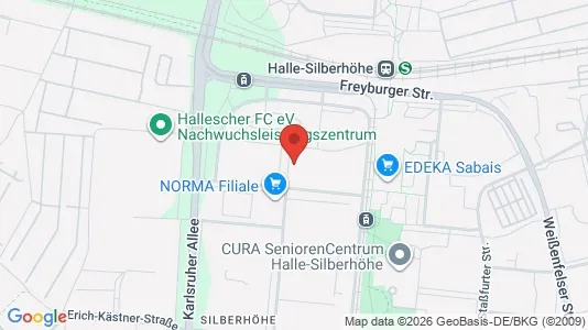 Apartments for rent i Halle (Saale) - kort over placeringen