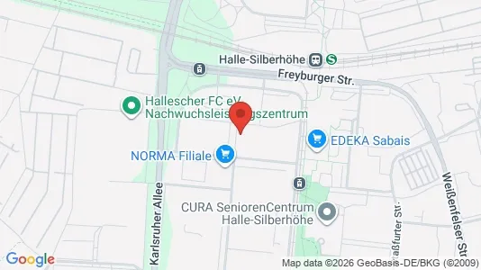 Apartments for rent i Halle (Saale) - kort over placeringen