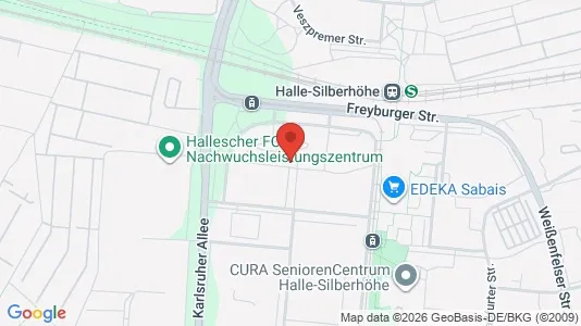 Apartments for rent i Halle (Saale) - kort over placeringen