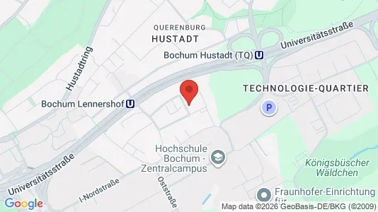 Apartments for rent i Bochum - kort over placeringen