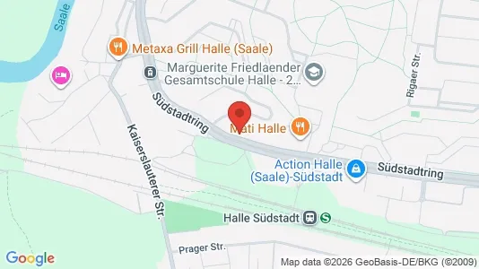 Apartments for rent i Halle (Saale) - kort over placeringen