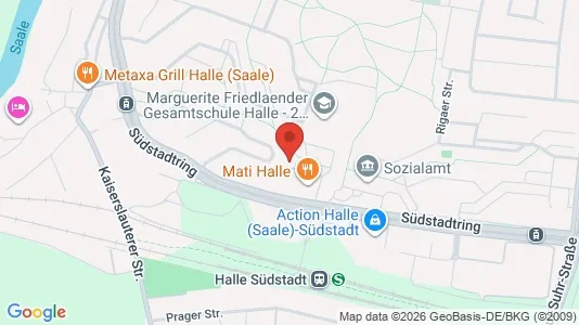 Apartments for rent i Halle (Saale) - kort over placeringen