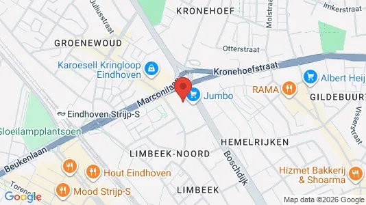 Apartments for rent i Eindhoven - kort over placeringen