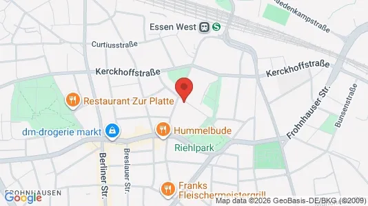 Apartments for rent i Essen - kort over placeringen