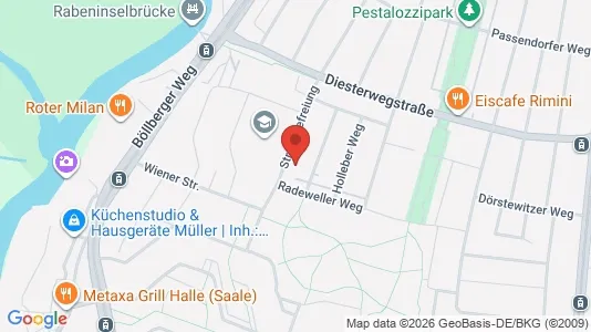Apartments for rent i Halle (Saale) - kort over placeringen