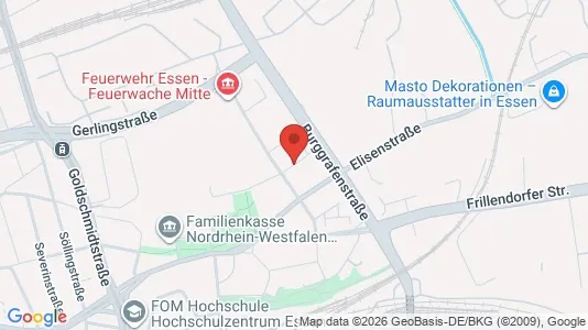 Apartments for rent i Essen - kort over placeringen