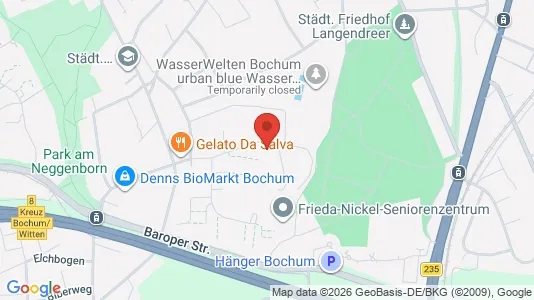 Apartments for rent i Bochum - kort over placeringen